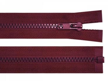 Krampenreißverschluss 5mm, 45 cm, Bordeaux Dunkel